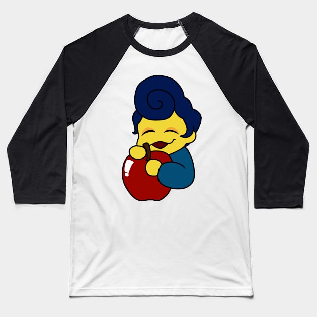 cute wally darling eat apple Baseball T-Shirt by LillyTheChibi